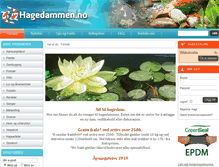 Tablet Screenshot of hagedammen.no